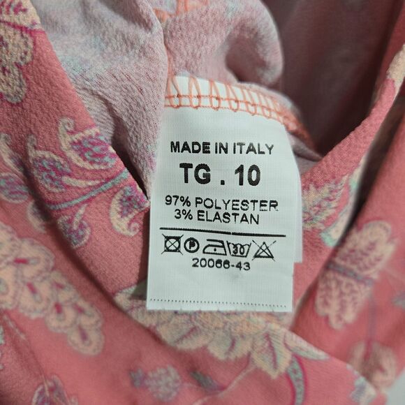 BooHoo Women 6 Paisley Print Wrap Strappy Wide Leg Jumpsuit NWT - Picture 12 of 16